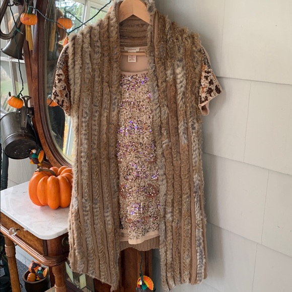 bagatelle Jackets & Blazers - Bagatelle Real Genuine Fur Sweater Vest